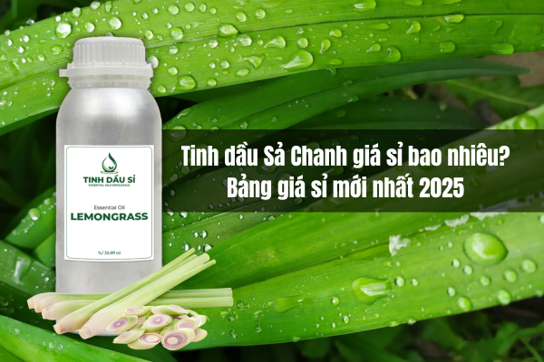 Tinh dầu Sả Chanh giá sỉ bao nhiêu? Bảng giá mới nhất 2025 cho nhà sản xuất