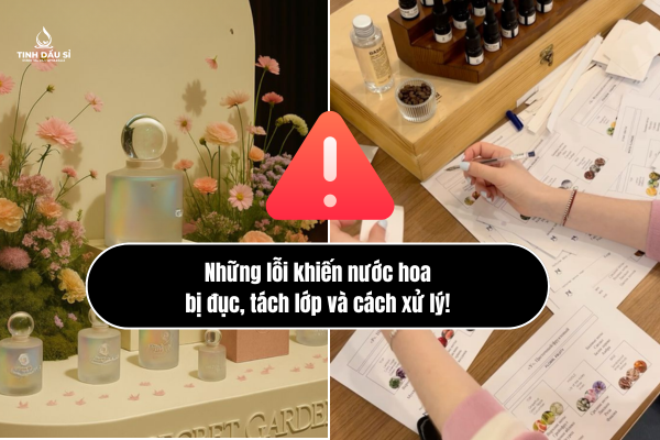 Những lỗi khiến nước hoa bị đục, tách lớp và cách xử lý!