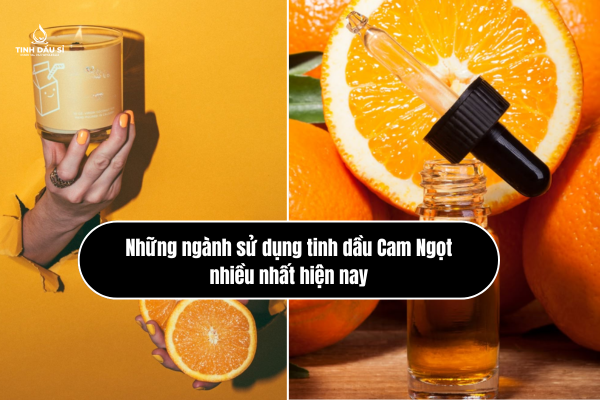Những ngành sử dụng tinh dầu Cam Ngọt nhiều nhất hiện nay